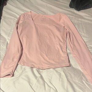 Women's Pink Long Sleeve Top